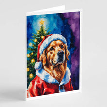 Load image into Gallery viewer, Golden Retriever Christmas Greeting Cards Pack of 8