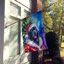 Load image into Gallery viewer, Black Newfoundland Christmas House Flag