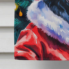 Load image into Gallery viewer, Black Newfoundland Christmas House Flag