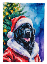 Load image into Gallery viewer, Black Newfoundland Christmas Garden Flag