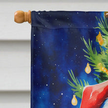 Load image into Gallery viewer, Chocolate Newfoundland Christmas House Flag