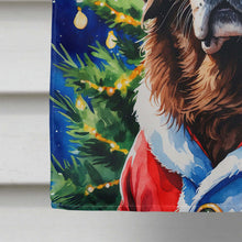 Load image into Gallery viewer, Chocolate Newfoundland Christmas House Flag