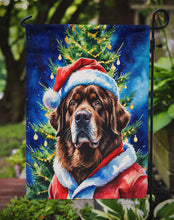 Load image into Gallery viewer, Chocolate Newfoundland Christmas Garden Flag