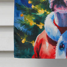 Load image into Gallery viewer, White Pit Bull Terrier Christmas House Flag