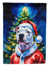 Load image into Gallery viewer, White Pit Bull Terrier Christmas Garden Flag