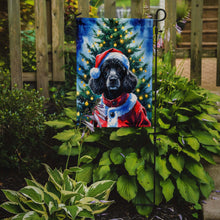 Load image into Gallery viewer, Black Poodle Christmas Garden Flag