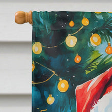 Load image into Gallery viewer, Chocolate Poodle Christmas House Flag