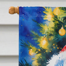 Load image into Gallery viewer, White Poodle Christmas House Flag
