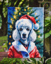 Load image into Gallery viewer, White Poodle Christmas Garden Flag