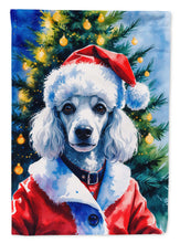 Load image into Gallery viewer, White Poodle Christmas Garden Flag