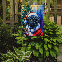 Load image into Gallery viewer, Black Pug Christmas Garden Flag