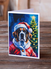 Load image into Gallery viewer, Saint Bernard Christmas Greeting Cards Pack of 8