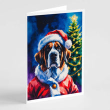 Load image into Gallery viewer, Saint Bernard Christmas Greeting Cards Pack of 8