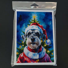 Load image into Gallery viewer, Schnauzer Christmas Greeting Cards Pack of 8
