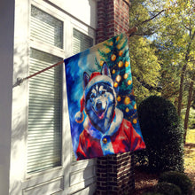 Load image into Gallery viewer, Siberian Husky Christmas House Flag