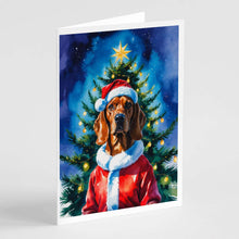 Load image into Gallery viewer, Vizsla Christmas Greeting Cards Pack of 8