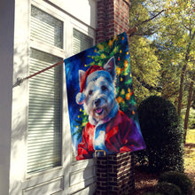 Load image into Gallery viewer, Westie Christmas House Flag
