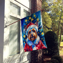 Load image into Gallery viewer, Yorkshire Terrier Christmas House Flag