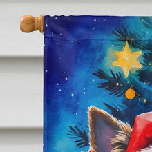 Load image into Gallery viewer, Yorkshire Terrier Christmas House Flag