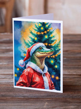 Load image into Gallery viewer, Alligator Christmas Greeting Cards Pack of 8