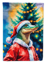 Load image into Gallery viewer, Alligator Christmas Garden Flag