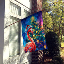 Load image into Gallery viewer, Flamingo Christmas House Flag