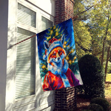 Load image into Gallery viewer, Fox Christmas House Flag