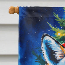 Load image into Gallery viewer, Fox Christmas House Flag