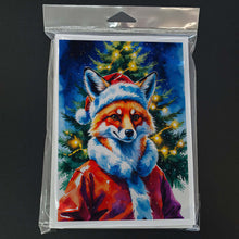 Load image into Gallery viewer, Fox Christmas Greeting Cards Pack of 8