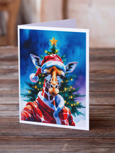 Load image into Gallery viewer, Giraffe Christmas Greeting Cards Pack of 8