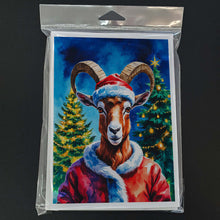 Load image into Gallery viewer, Goat Christmas Greeting Cards Pack of 8