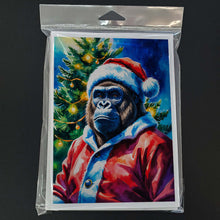 Load image into Gallery viewer, Gorilla Christmas Greeting Cards Pack of 8