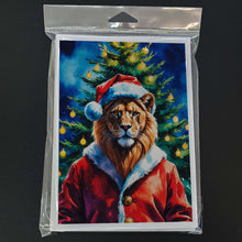 Load image into Gallery viewer, Lion Christmas Greeting Cards Pack of 8