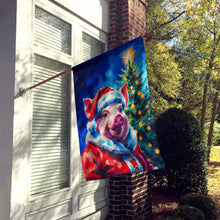 Load image into Gallery viewer, Pig Christmas House Flag