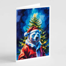 Load image into Gallery viewer, Polar Bear Christmas Greeting Cards Pack of 8