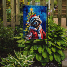 Load image into Gallery viewer, Raccoon Christmas Garden Flag