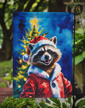 Load image into Gallery viewer, Raccoon Christmas Garden Flag