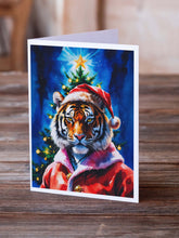 Load image into Gallery viewer, Tiger Christmas Greeting Cards Pack of 8