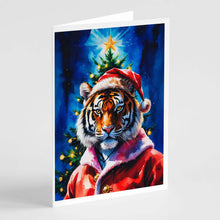 Load image into Gallery viewer, Tiger Christmas Greeting Cards Pack of 8