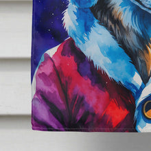 Load image into Gallery viewer, Wolf Christmas House Flag