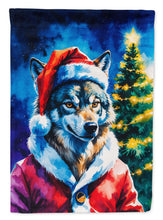 Load image into Gallery viewer, Wolf Christmas Garden Flag