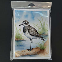 Load image into Gallery viewer, Black-bellied Plover Bird Greeting Cards Pack of 8