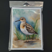 Load image into Gallery viewer, Buff-breasted Sandpiper Bird Greeting Cards Pack of 8
