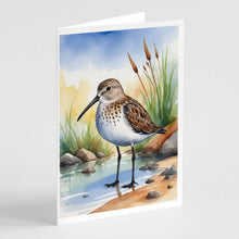 Load image into Gallery viewer, Dunlin Bird Greeting Cards Pack of 8