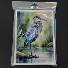 Load image into Gallery viewer, Great Blue Heron Bird Greeting Cards Pack of 8