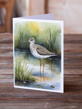 Load image into Gallery viewer, Lesser Yellowlegs Bird Greeting Cards Pack of 8