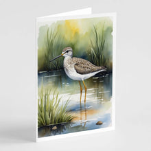 Load image into Gallery viewer, Lesser Yellowlegs Bird Greeting Cards Pack of 8