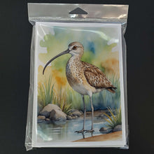 Load image into Gallery viewer, Long-billed Curlew Bird Greeting Cards Pack of 8