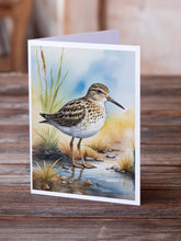 Load image into Gallery viewer, Pectoral Sandpiper Bird Greeting Cards Pack of 8