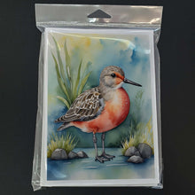 Load image into Gallery viewer, Red Knot Bird Greeting Cards Pack of 8